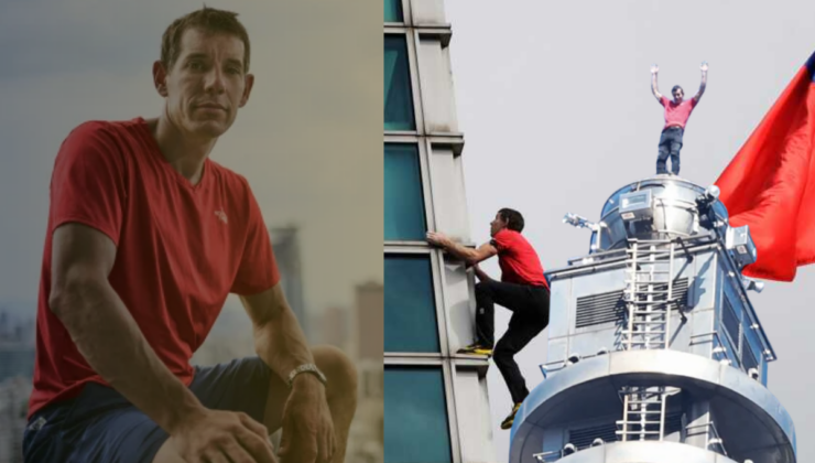 ABD’li tırmanıcı Alex Honnold yok artık dedirtti… Hiçbir güvenlik olmadan canlı yayında 508 metre!