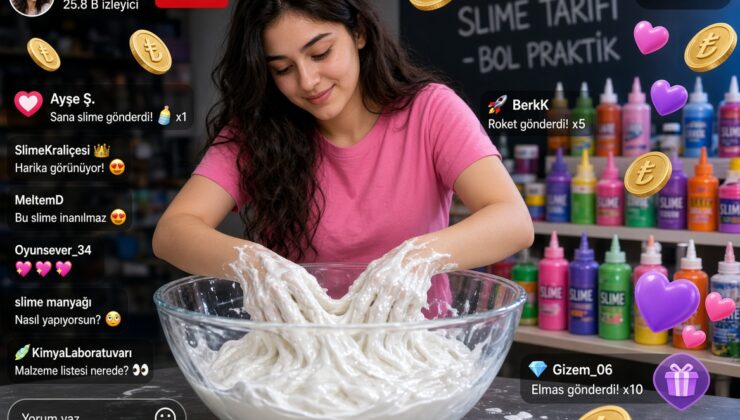 16 bin liraya slime yaptılar! TikTok’ta 3 milyon lira hediye yağdı